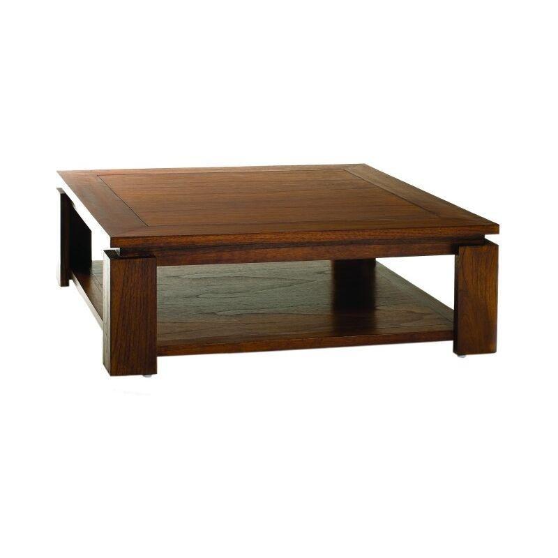 Lauren Mindi Ahşap Kare Orta Sehpa 90x90 cm Kahverengi - 103317