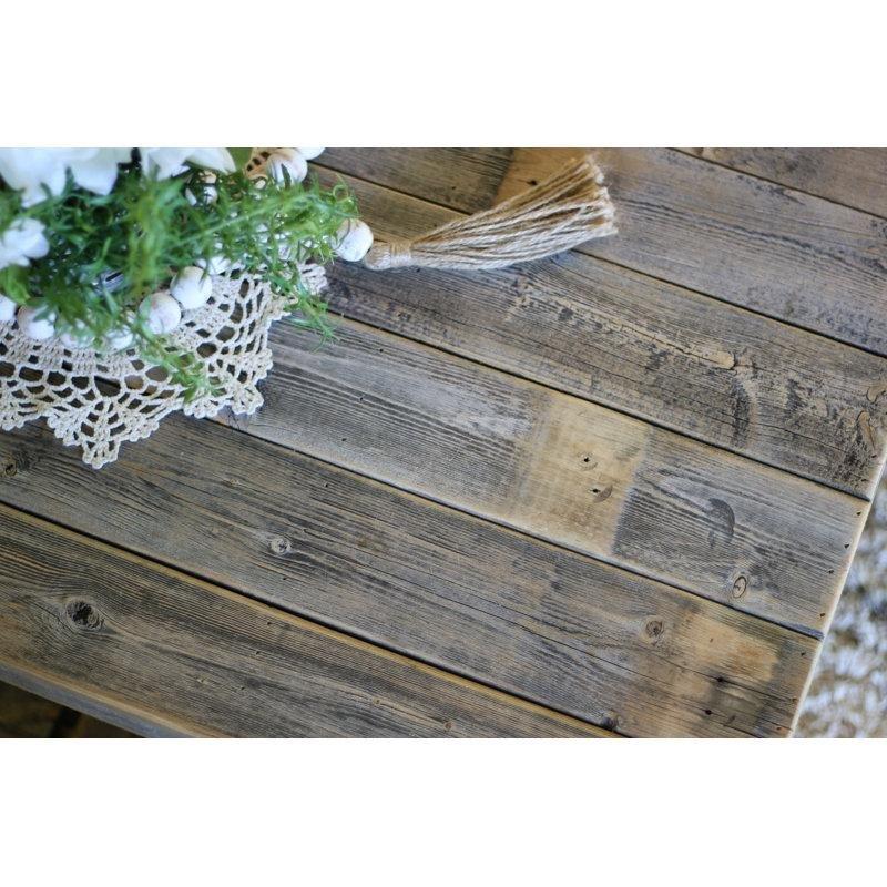 Leos Doğal Ahşap Üstü Eskitme Orta Sehpa 40x20 cm - 104113
