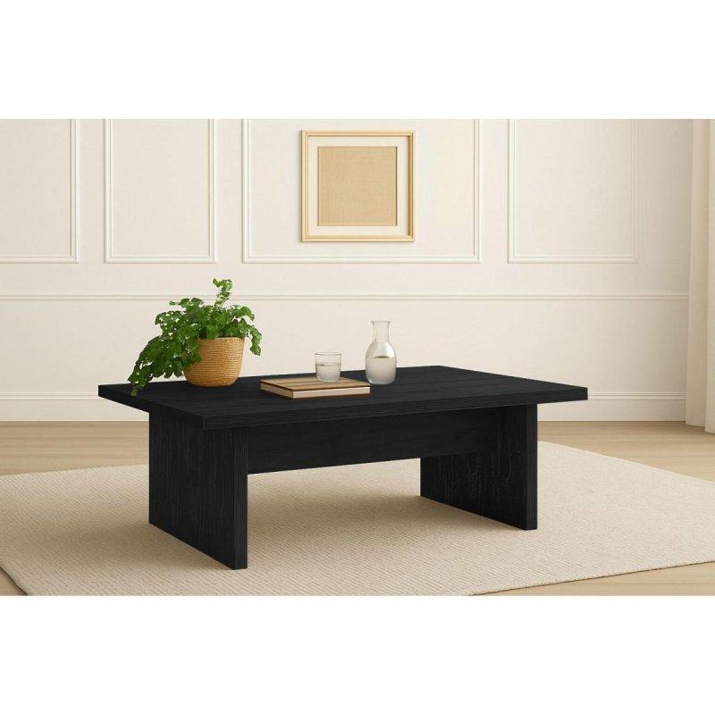 Loana Ahşap Efekt Orta Sehpa 120x70 cm Siyah - 103965