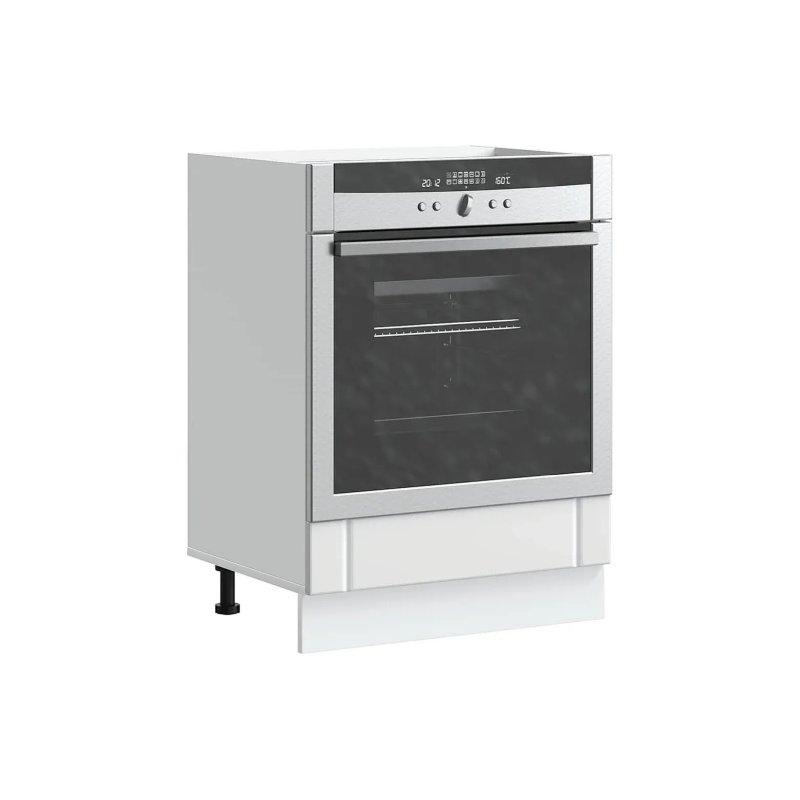 Lucca Beyaz Endüstriyel Ahşap Fırın Dolabı 60x46x82 cm - 100629