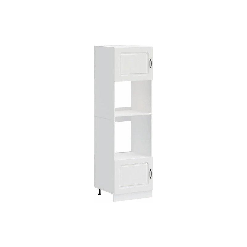 Lucca Beyaz Endüstriyel Ahşap Fırın Dolabı 60x57x207 cm - 100572