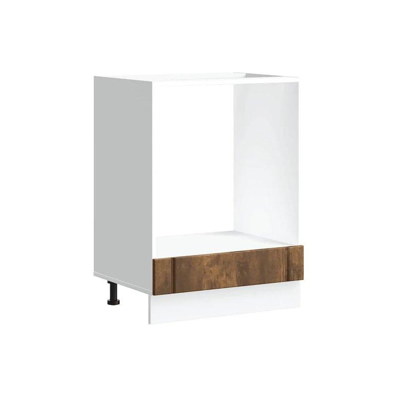 Lucca Endüstriyel Ahşap Fırın Dolabı 60x46x82 cm Koyu Meşe - 100623