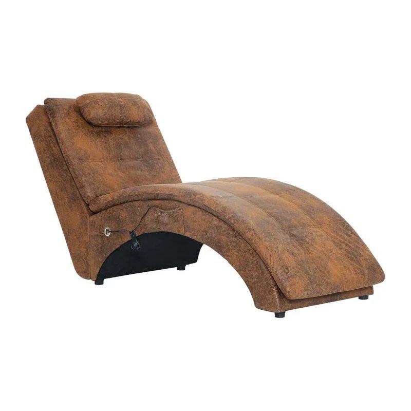 Masaj ve Isıtma Fonksiyonlu Suni Deri Dinlenme Koltuğu-142x55x73 cm - 110057