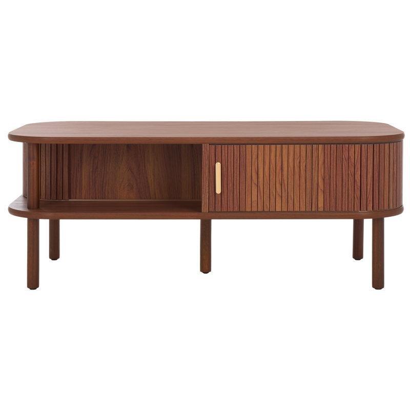 Masif Ahşap Yuvarlak Orta Sehpa 110 cm Kahverengi - 104554