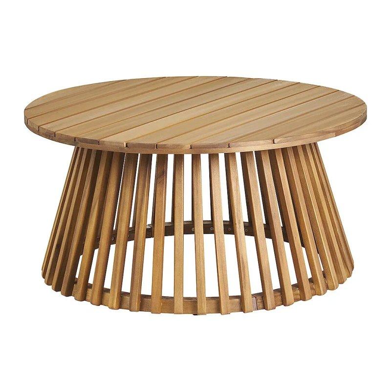 Masif Akasya Orta Sehpa 80 cm Yuvarlak - 102102