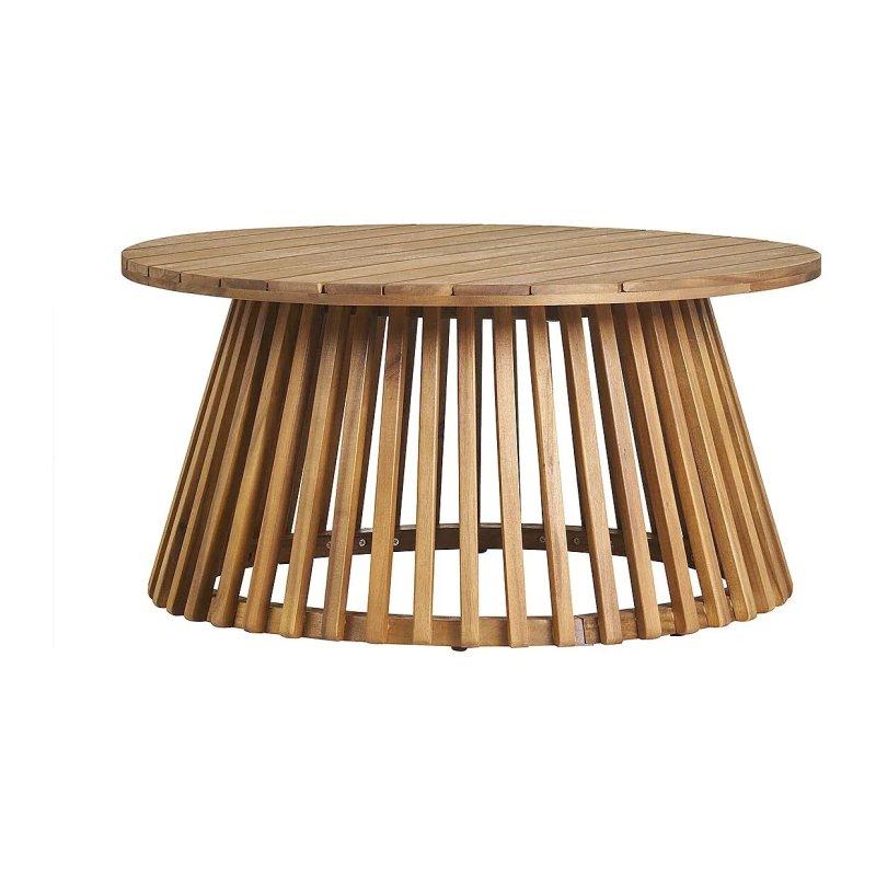 Masif Akasya Orta Sehpa 80 cm Yuvarlak - 102102