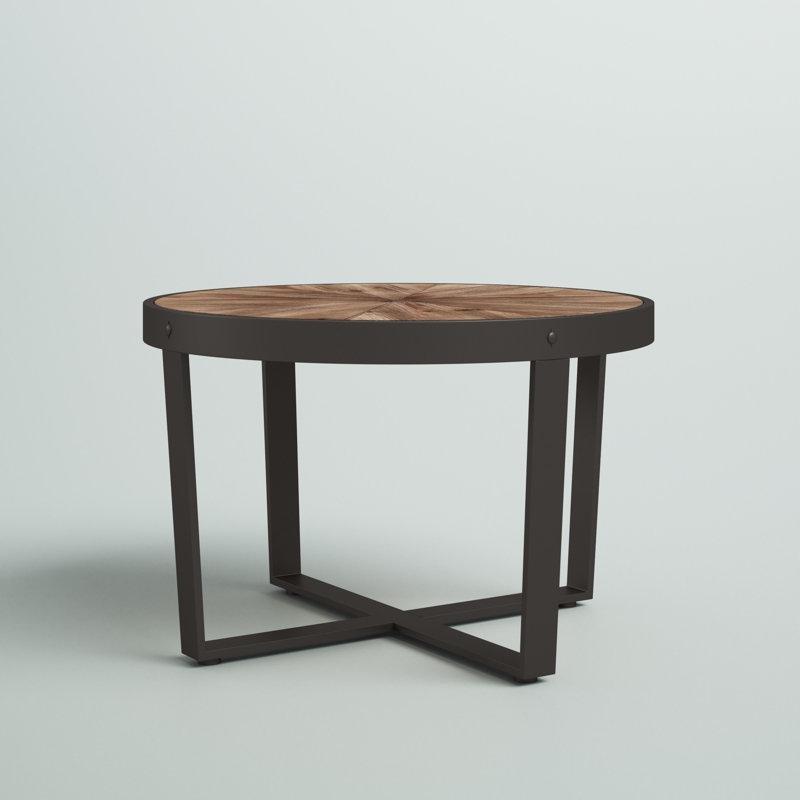 Masif Çam Ahşap Üstü Yuvarlak Orta Sehpa 61 cm - 104287