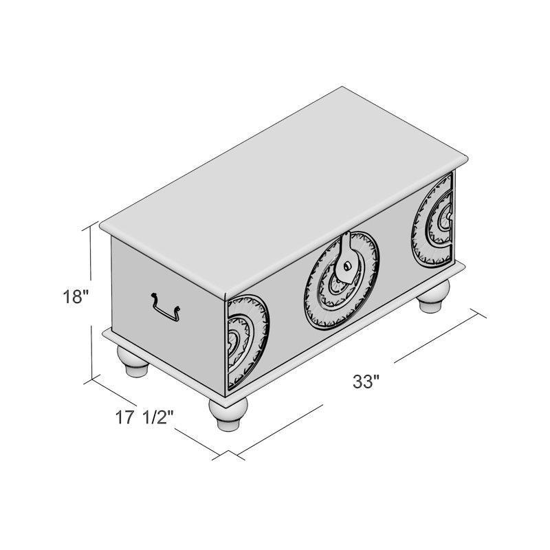 Masif Mango Ahşap Otantik Orta Sehpa 84x44x46 cm - 104710