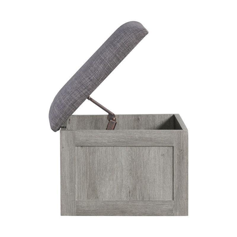 Masif ve Endüstriyel Ahşap Açık Gri Kare Orta Sehpa 38x38 cm - 4 Kişilik Tabure Set - 104839