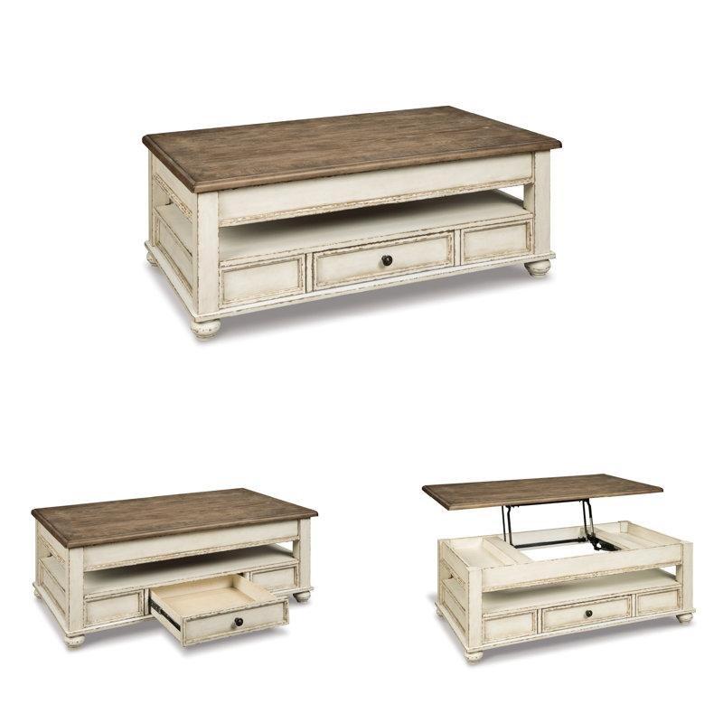 Masif ve Endüstriyel Ahşap Açılır Sehpa 119x72x46 cm - 101157