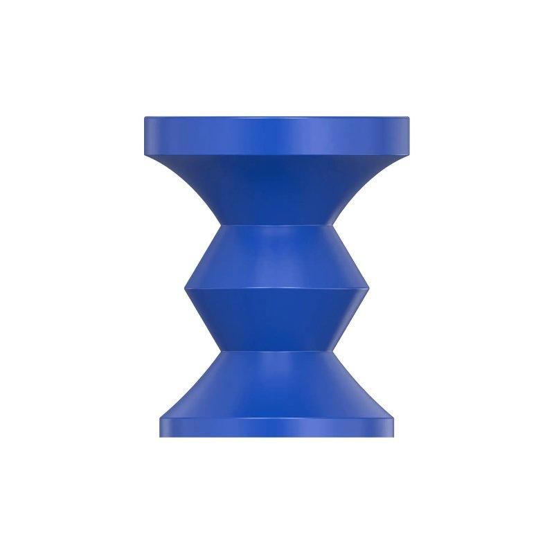 Mavi Metal Parlak Yüzey Tasarım Yan Sehpa-36x46x36 cm - 110225