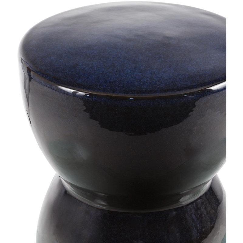 Mavi Seramik Suya Dayanıklı Seramik Yan Sehpa-43x33x33 cm - 113487