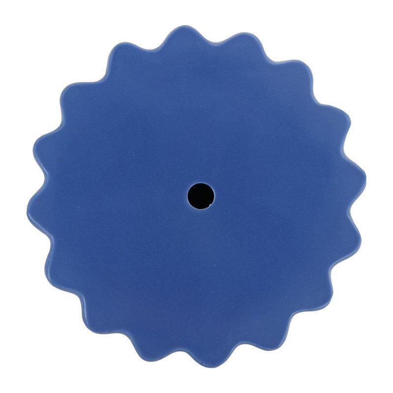 Mavi Seramik Yivli Suya Dayanıklı Seramik Yan Sehpa-46x35x35 cm - 113523