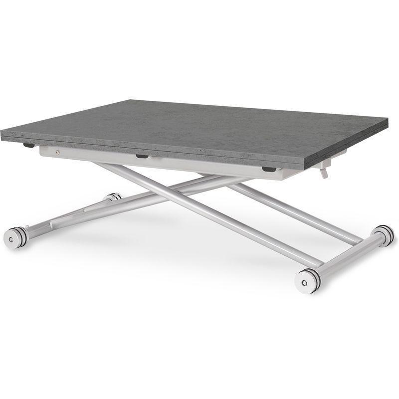 MDF Gri Yemek Masası Olan Sehpa 114x100 cm - 101843