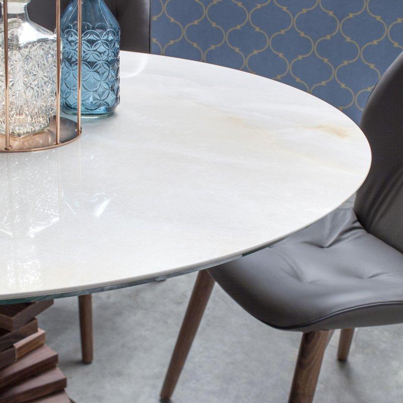 Meşe Ayaklı Oval Porselen Masa 260x120 cm - 89899