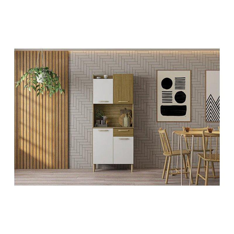 Meşe Beyaz Çok Amaçlı Dolap 74x176x36 cm - 92503