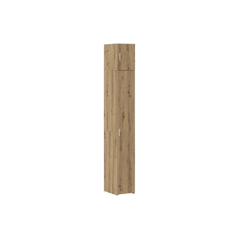 Meşe Desenli 3 Parçalı Çok Amaçlı Dolap 30 x 43 x 225 cm - 92407