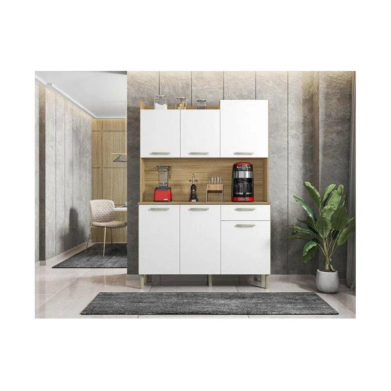 Meşe ve Beyaz Çok Amaçlı Dolap 122x176x36 cm - 92437