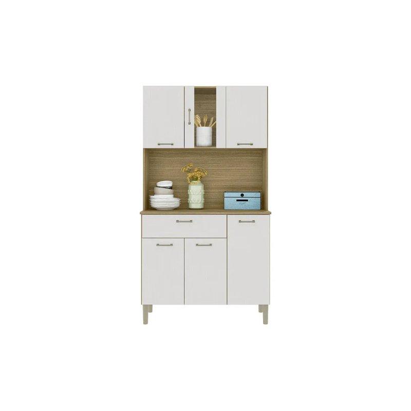 Meşe ve Beyaz Çok Amaçlı Dolap 92x171x36 cm - 92683