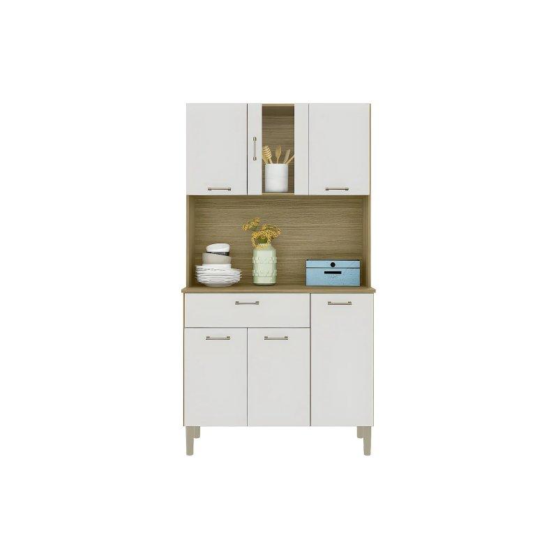 Meşe ve Beyaz Çok Amaçlı Dolap 92x171x36 cm - 92707