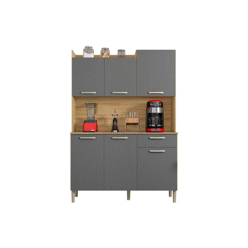 Meşe ve Gri Çok Amaçlı Dolap 122x176x36 cm - 92749