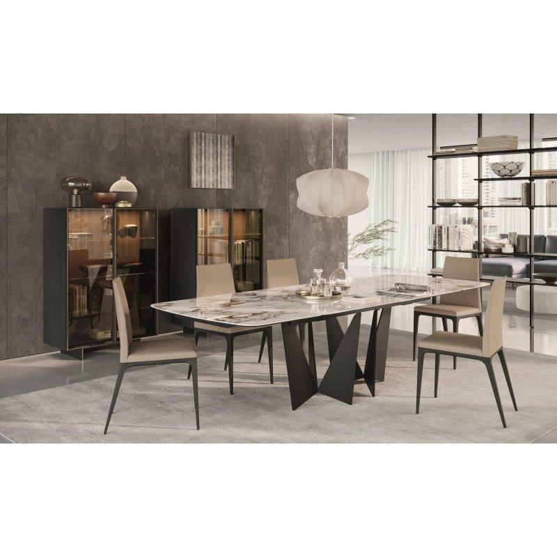 Metal Ayaklı Açılır Porselen Masa 180+100 cm - 89911
