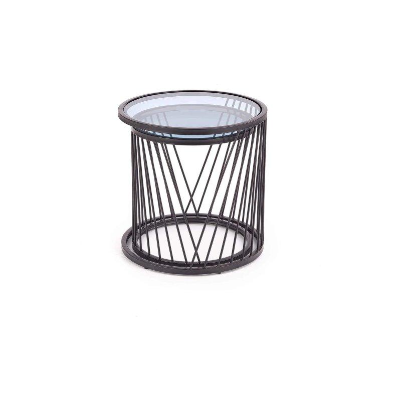 Metal Yapılı Yuvarlak Cam Orta Sehpa 42-50 cm - 102294