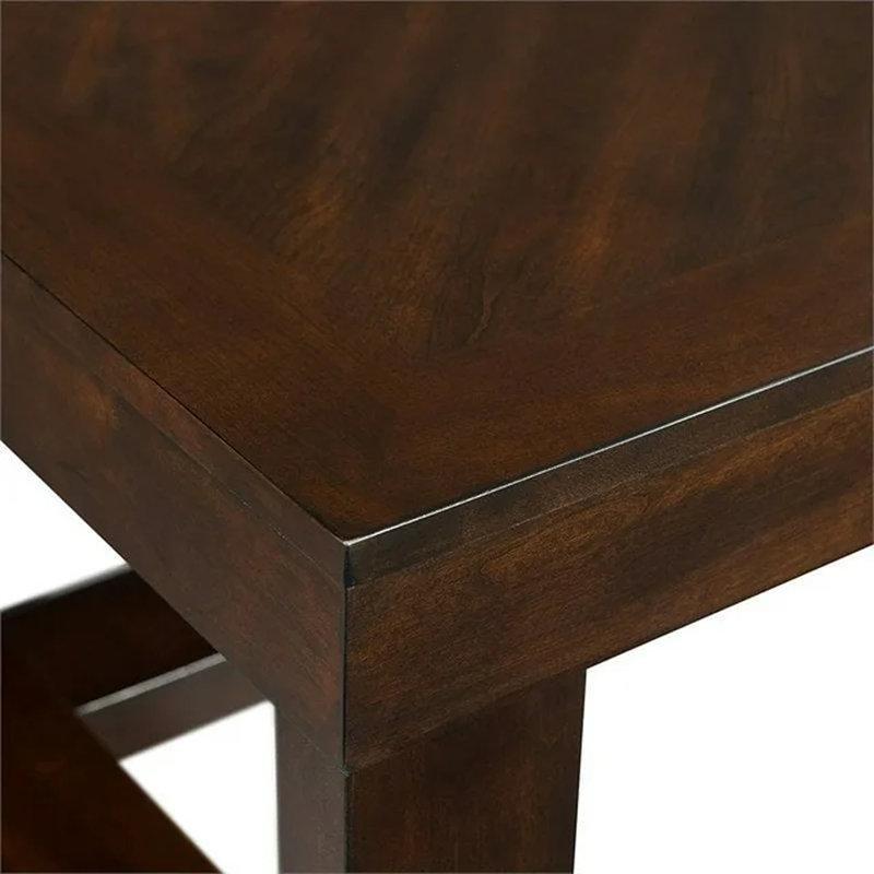 Midkiff Masif Ahşap Üstlü Kahverengi Dikdörtgen Orta Sehpa 132x91 cm - 104053