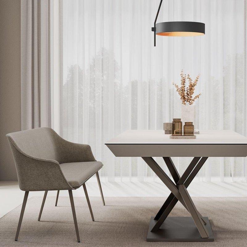 Mistral Seramik Masa 180-240x100 cm Siyah - 89275