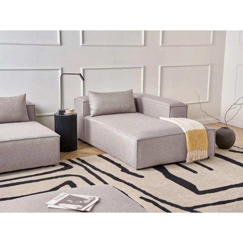 Modüler Kumaş Dinlenme Koltuğu Açık Kahverengi-122x184x70 cm - 110021