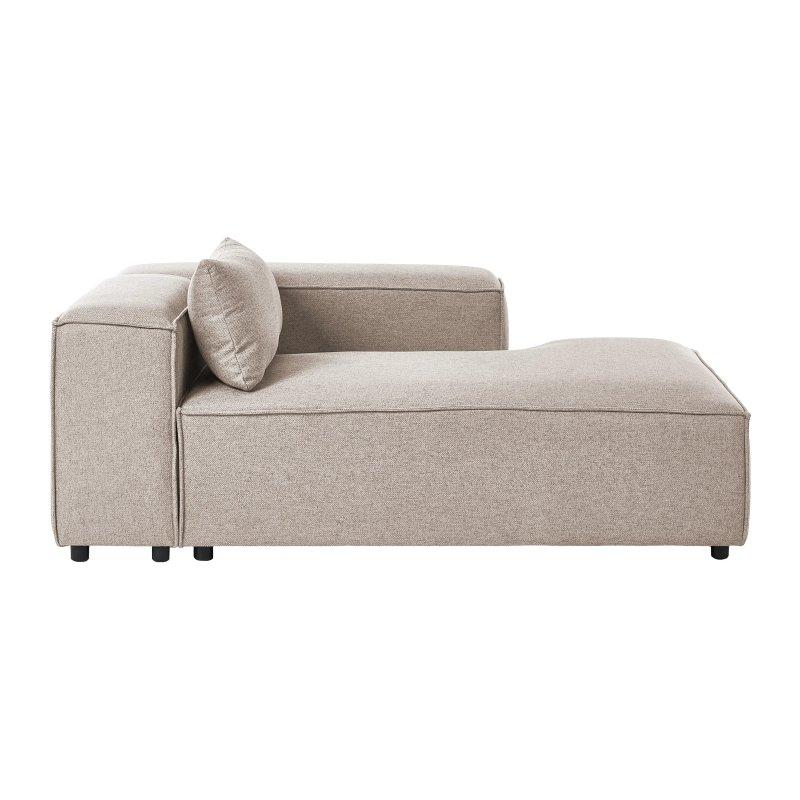 Modüler Kumaş Dinlenme Koltuğu Açık Kahverengi-122x184x70 cm - 110021