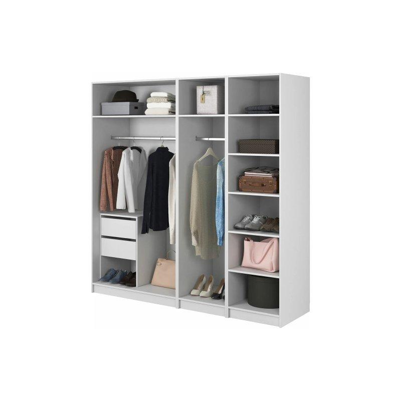 Moonir Beyaz 4 Kapılı Gardrop 200x200 cm - 90394