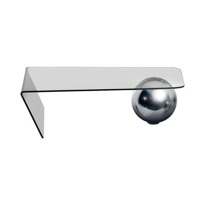 Mundo Cam ve Çelik Orta Sehpa 132x76 cm - 102519