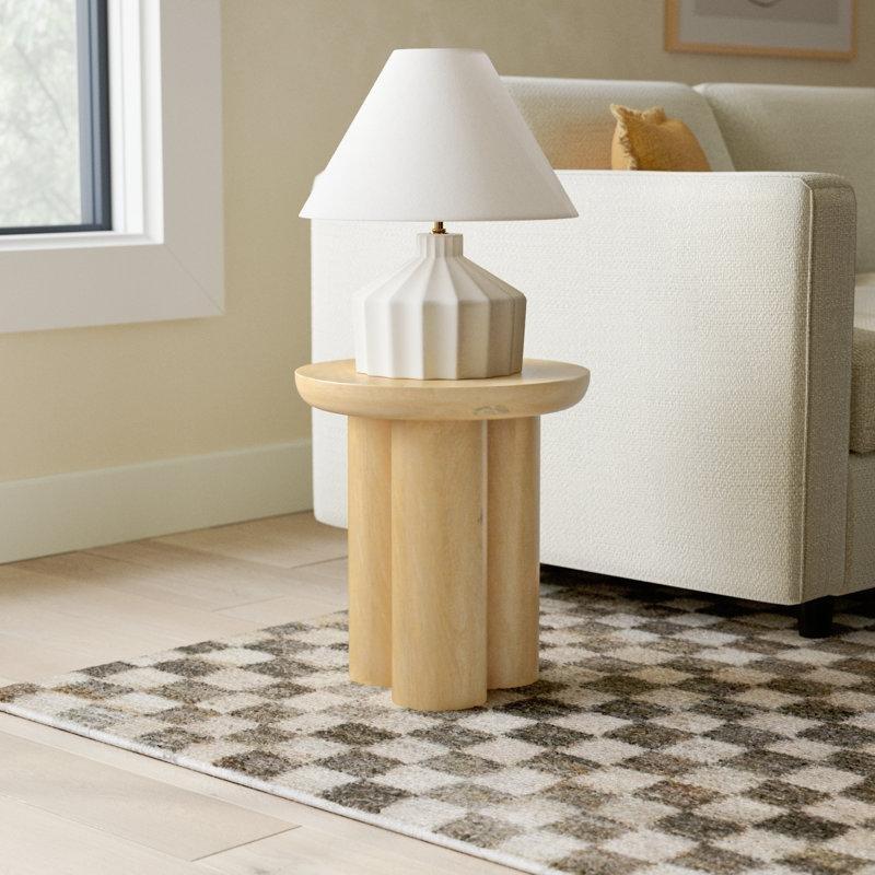 Naturel Mango Ahşap Mantar Zigon Sehpa 45 cm - 108400