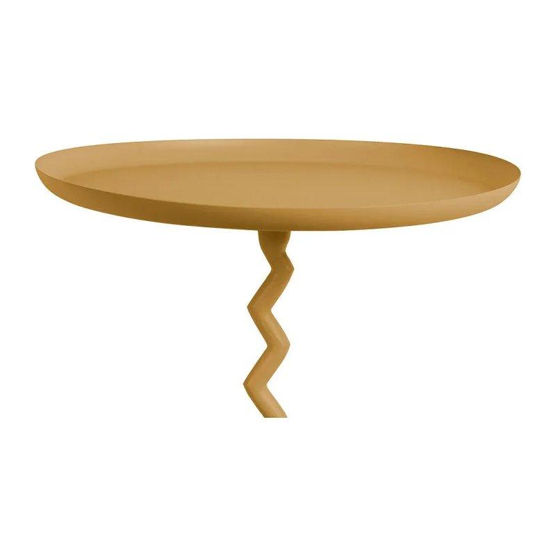 Oker Metal Zigzag Ayaklı Tasarım Yan Sehpa-40x40x42 cm - 110294