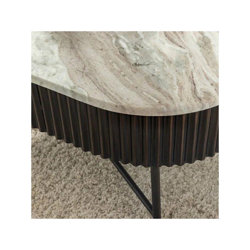 Orlando Mermer Üstü Orta Sehpa Metal Ayaklı 100x50 cm - 102318