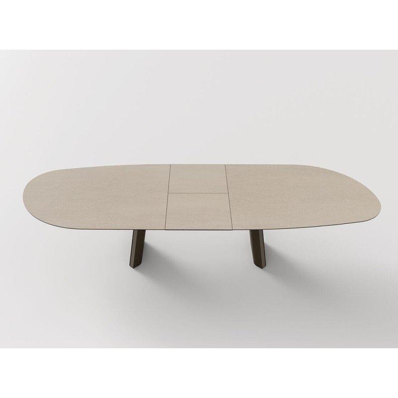 Oval Açılır Seramik Masa Endüstriyel Metal Ayak 200-300 cm - 89488