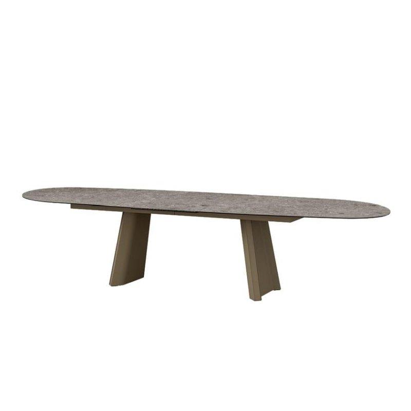 Oval Açılır Seramik Masa Endüstriyel Metal Ayak 200-300 cm - 89488