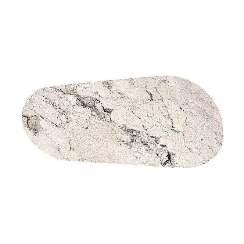 Oval Mermer Masa, Ahşap ve Metal Ayaklı, 240x115x74 cm veya 280x130x74 cm - 91585