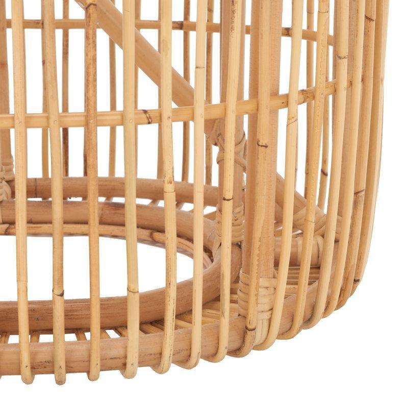 Oval Rattan Orta Sehpa 122x61x41 cm Doğal - 105358