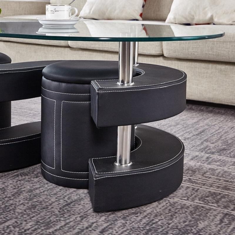 Oval Şeffaf Cam Orta Sehpa Metal ve Endüstriyel Ahşap Ayaklı 128x70x45 cm - 104797