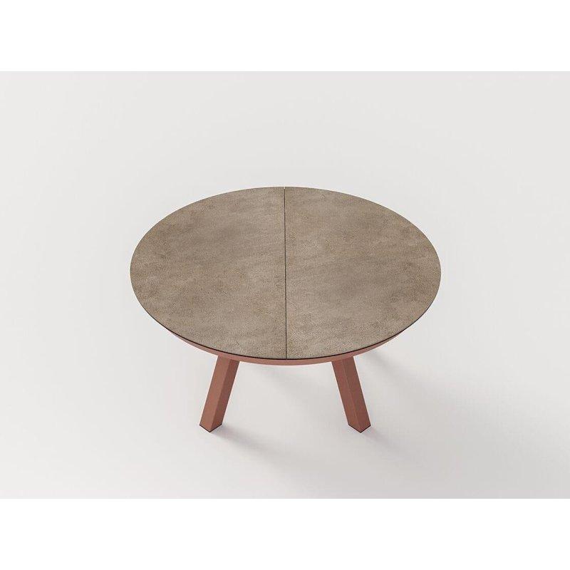 Oval Uzatılabilir Seramik Masa Mermer Desenli 220x120 cm - 89416