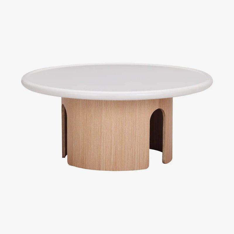 Pimoda Yuvarlak Orta Sehpa Mat Krem 80 cm - 103762