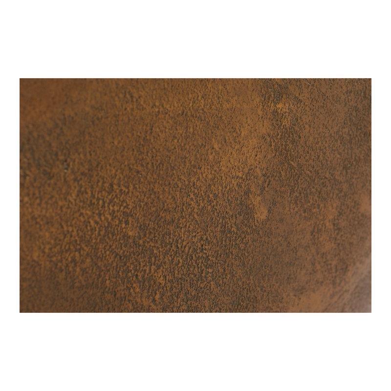 Pirinç Renkli Alüminyum Heykelsi Pirinç Yan Sehpa-56x36x36 cm - 113133