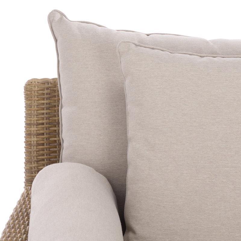 Rattan Şezlong Dinlenme Koltuğu, Metal İskeletli, Minderli-69 x 80 x 187 cm - 109532