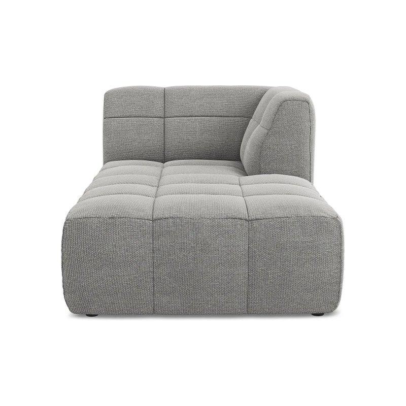 Sağ Kolçaklı Bukle Kumaş Dinlenme Koltuğu Açık Gri-175x77x101 cm - 109919