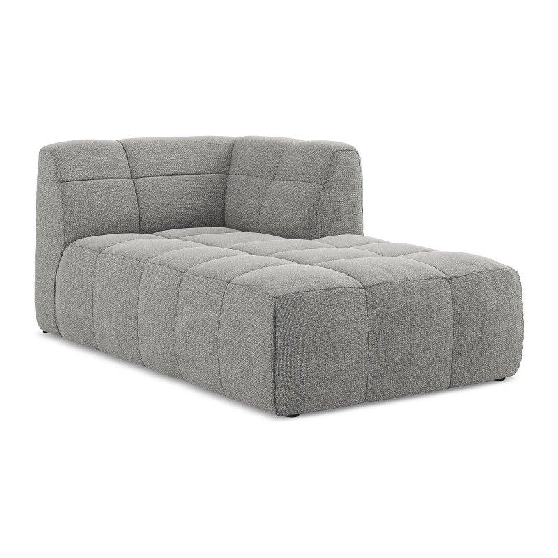 Sağ Kolçaklı Bukle Kumaş Dinlenme Koltuğu Açık Gri-175x77x101 cm - 109919