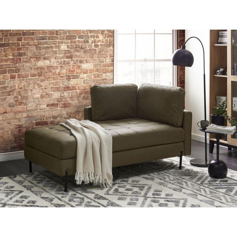 Sağ Kollu Yeşil PU Deri Dinlenme Koltuğu 172x85x85 cm - 108955