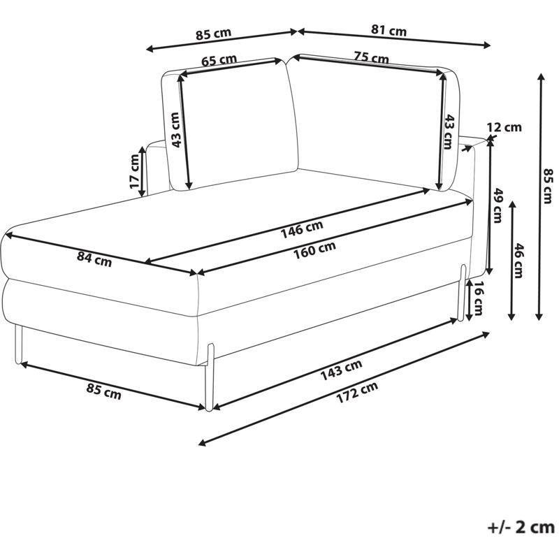 Sağ Kollu Yeşil PU Deri Dinlenme Koltuğu 172x85x85 cm - 108955