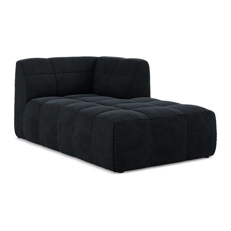 Sağ Uzanma Dinlenme Koltuğu Kadife Mavi-175x77x101 cm - 109922